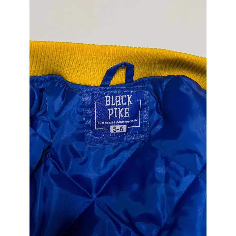 Black Pike Allstar Championship bomber jacket sz‎ 5-6 sportscore retro stretwear